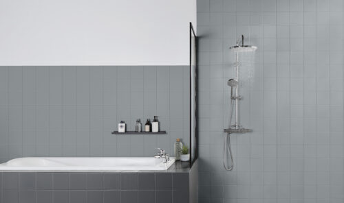 V33 Kaakelimaali Seinille Dolphin Grey