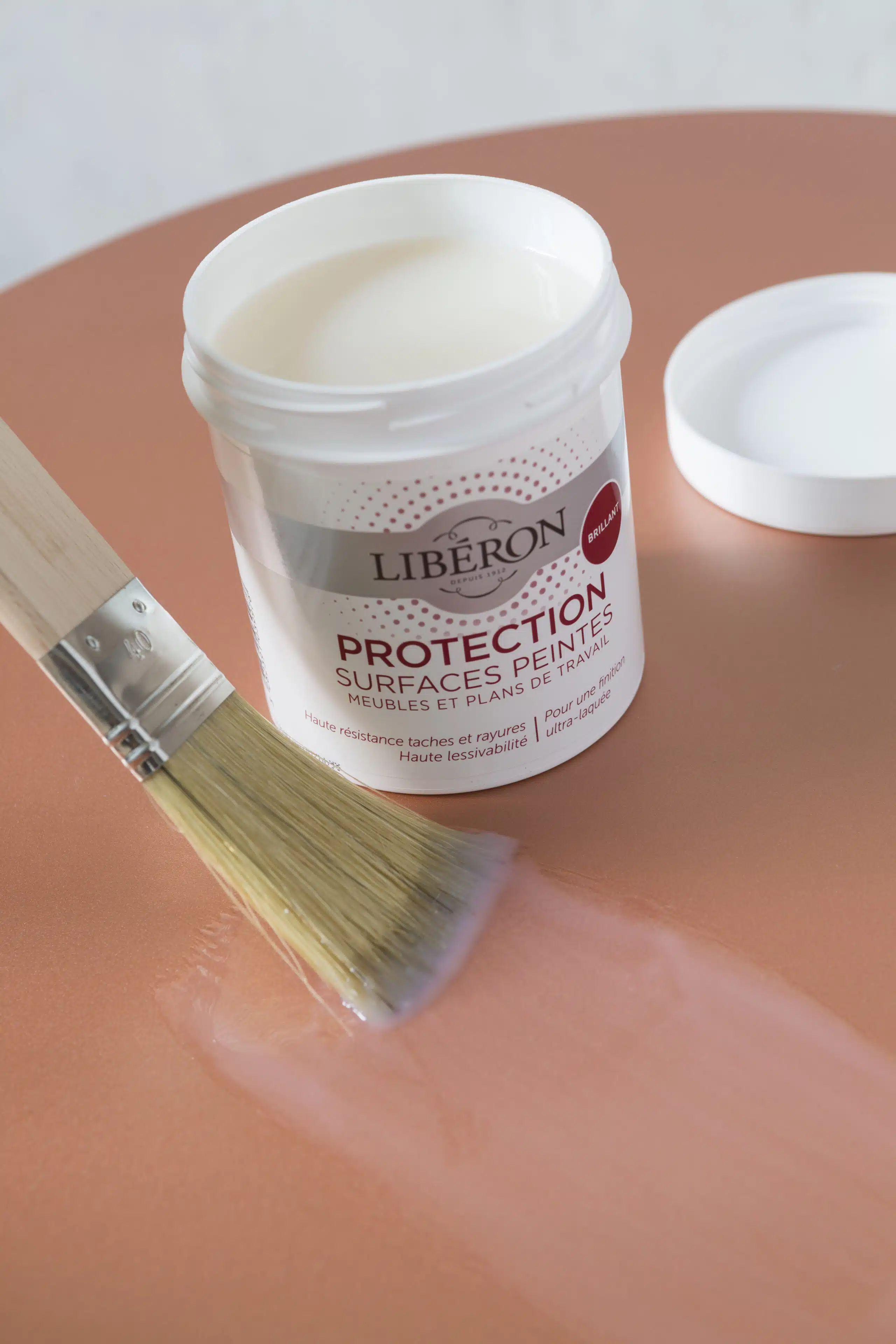 Liberon Smooth Kalustemaalisivellin litteä 40mm vaalea pitkä harjas - Image 3